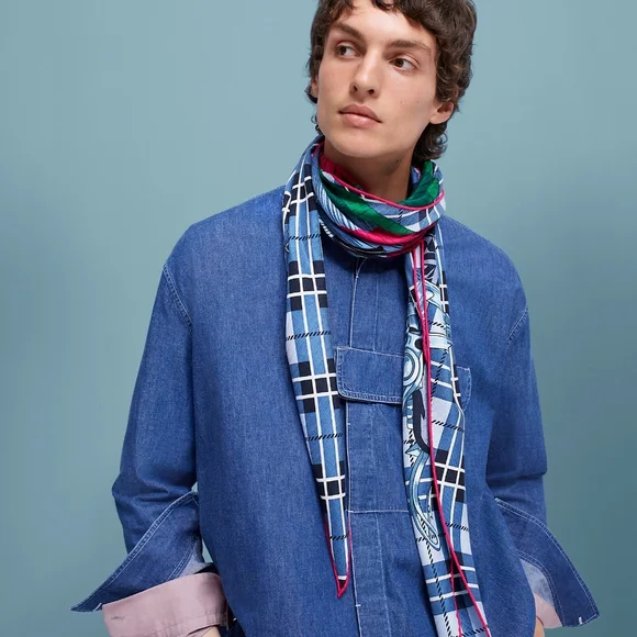 Hermès Cheval Punk Scarf/Losange Cashmere & Silk - Picture 1 of 14